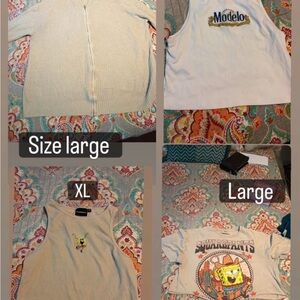 ModelCo White Kids Tank Top with Gold Logo